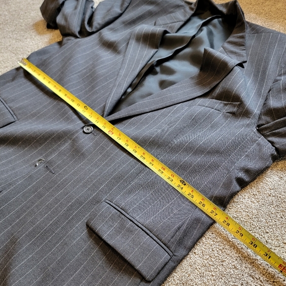 Custom Made 2-Piece Suit, Big & Tall Size 54X, Pinstripe - Picture 10 of 15